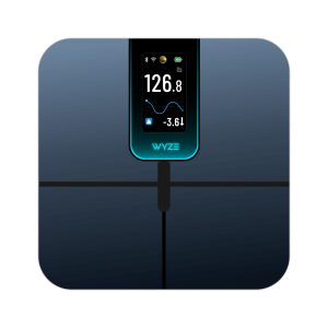 Wyze Smart Scale X (Black) - Digital Bathroom Scale with Display, Body Composition Analyzer, BMI, Body Fat, Muscle Mass, 400 lb Capacity, Sync with Apple Health/Google Fit